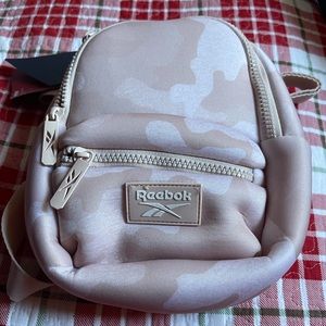 Reebok Girls/ Womens Mini Backpack Camo Pink